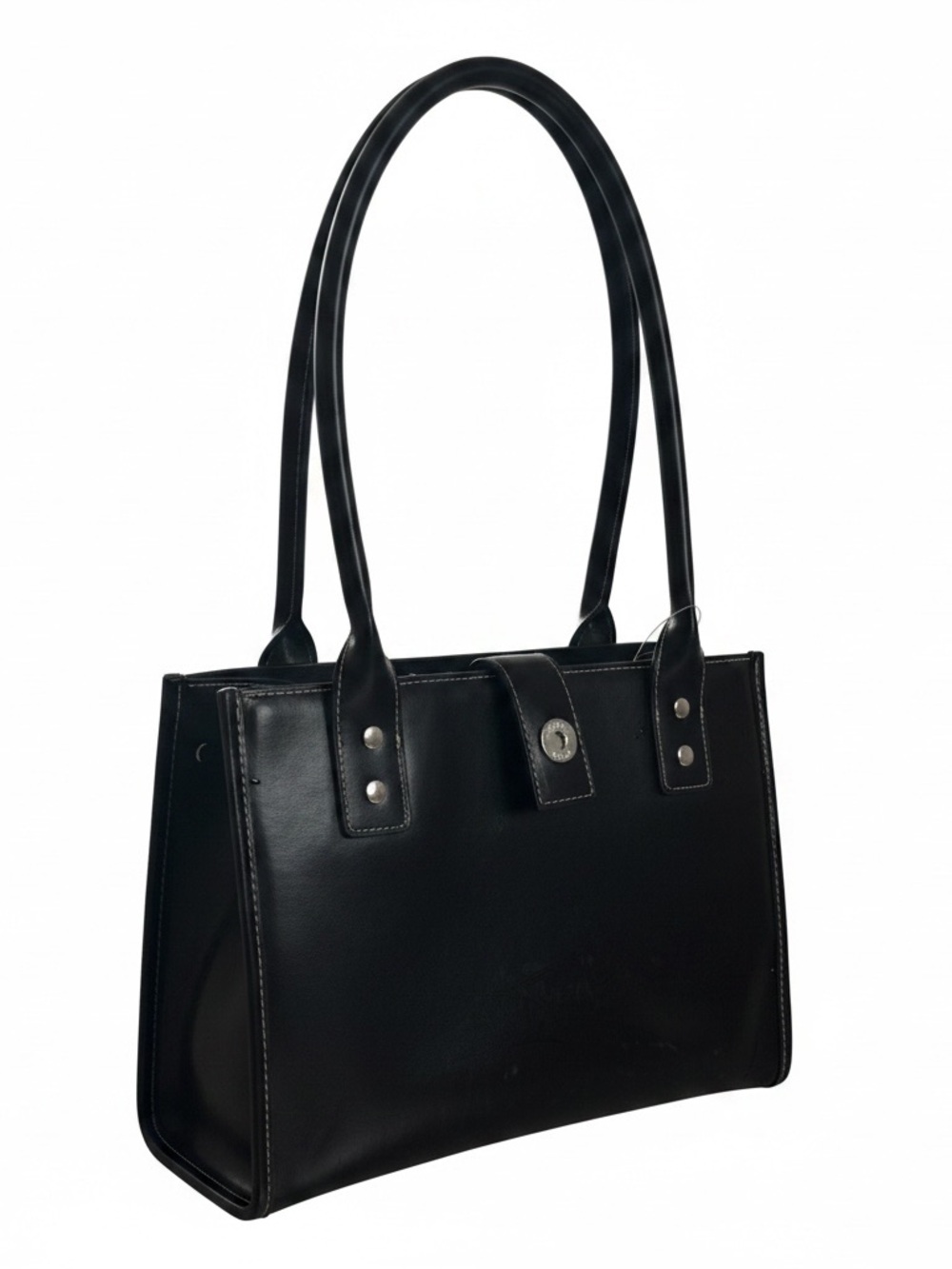 Wilson Classic Black Leather Tote Handbag